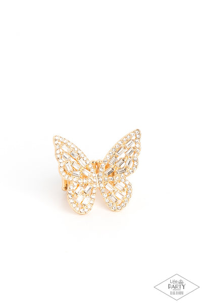 Paparazzi Accessories Flauntable Flutter - Gold